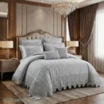 ⁦طقم لحاف قطن ميري لاند مزدوج كنج سايز 8 قطع صيفي⁩ - الصورة ⁦7⁩