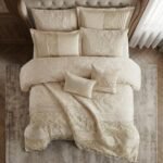 ⁦طقم لحاف قطن كوينز لاند مزدوج كنج سايز 8 قطع صيفي⁩ - الصورة ⁦3⁩